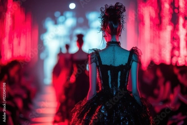 Obraz woman in red dress