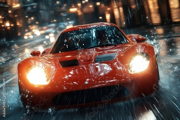 Obraz car in the night