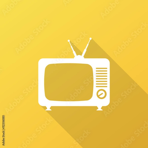 Obraz Retro TV vector icon