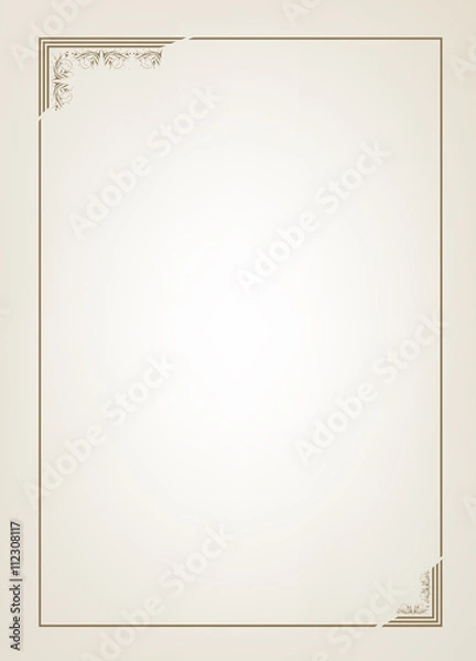 Obraz Border frame vector illustration