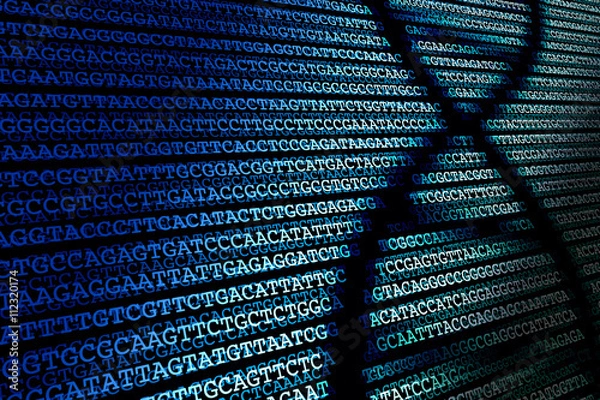 Fototapeta DNA sequence / Abstract background of DNA sequence