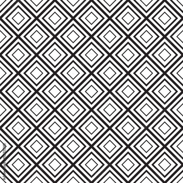 Fototapeta Vector geometric seamless diamonds pattern