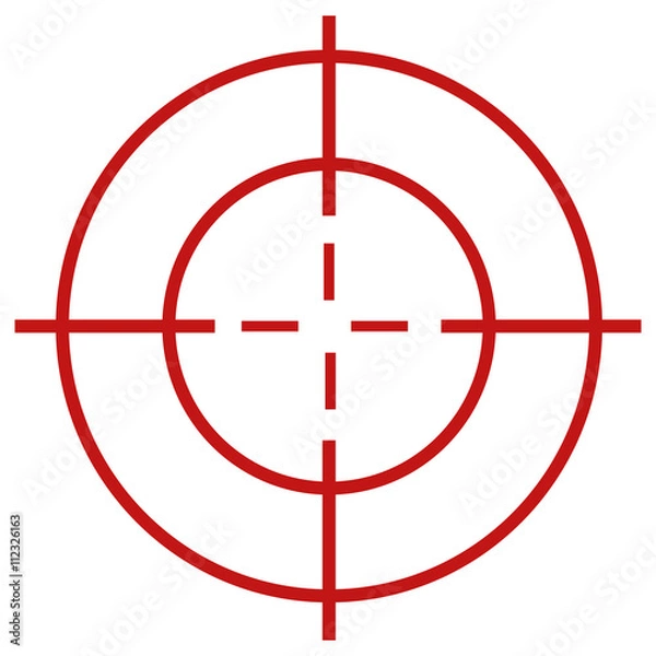 Fototapeta Rotes Fadenkreuz