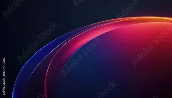 Obraz A smooth, abstract gradient design with vibrant colors blending harmoniously.