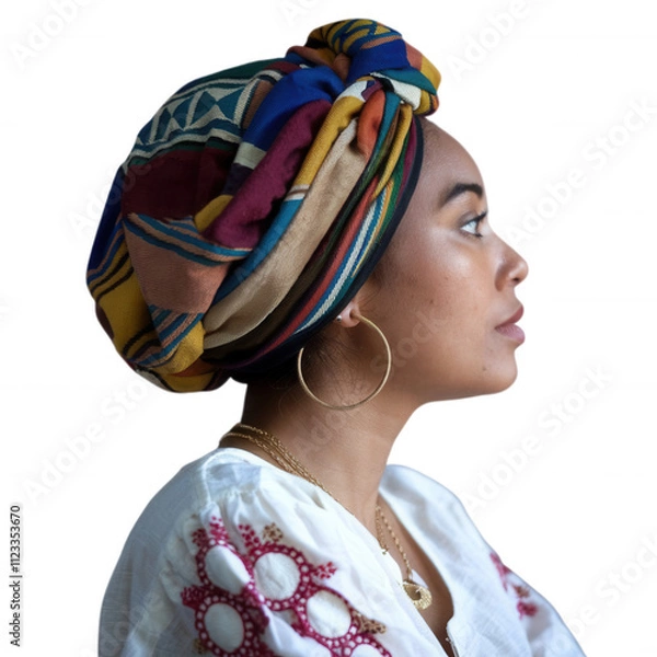 Obraz Afro Black Woman PNG Element Mulher negra afro