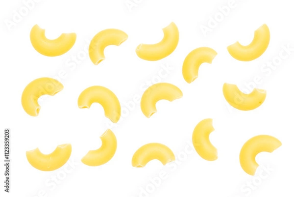 Obraz Macaroni isolated on white background