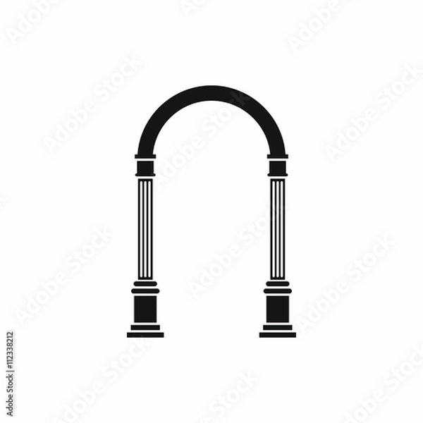 Fototapeta Arch icon, simple style