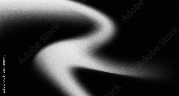 Fototapeta Abstract dark grey light reflecting on a textured black background abstract composition