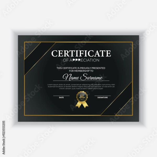 Obraz Creative Modern New Certificate Design 