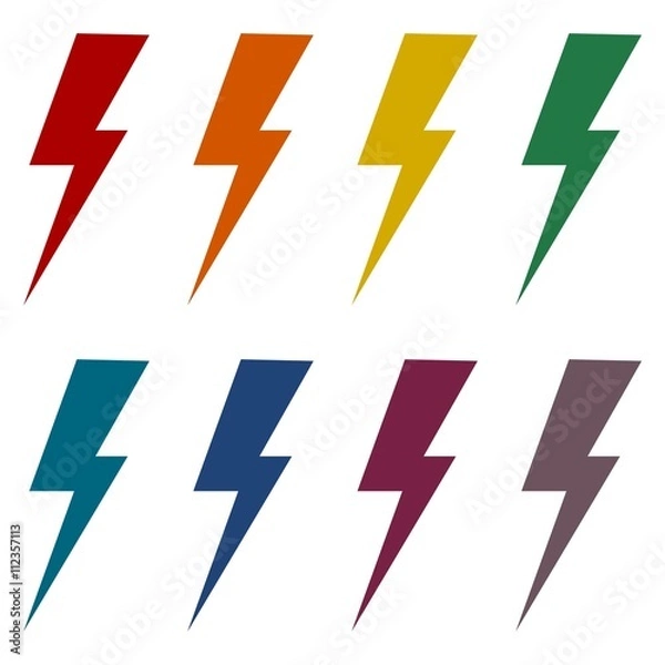 Fototapeta Bolt - vector icons set 