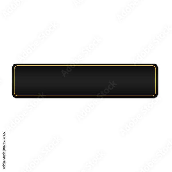 Fototapeta Black Text Box Title Frame Label 