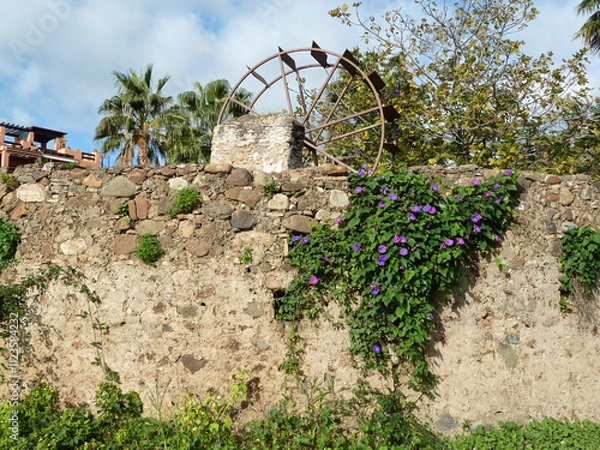 Fototapeta Ancient water mill utilized for farming