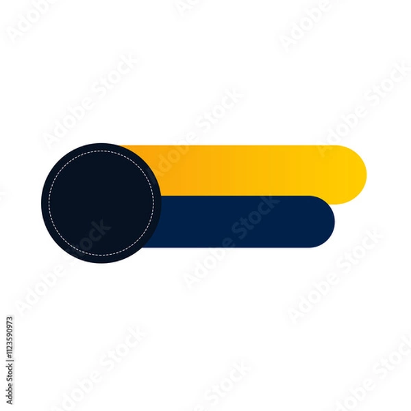 Fototapeta Technology Lower third Label Banner Design