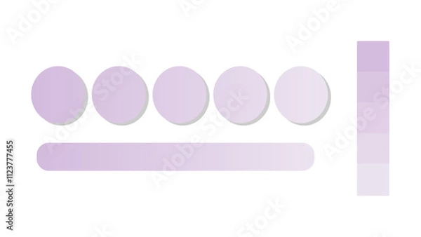 Obraz Abstract gradient background with Lilac and Pewter color palette. Abstract illustration with gradient blur design. Blurred colored abstract background. Colorful gradient. Vector illustration