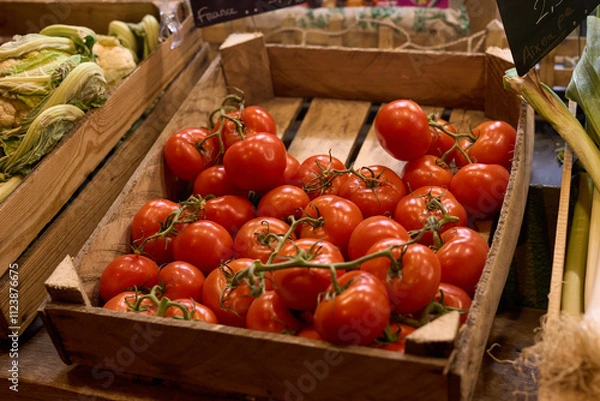 Obraz tomatoes in a basket