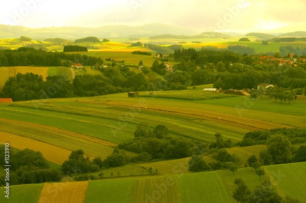 Fototapeta schöne aussicht von der ruine landsee