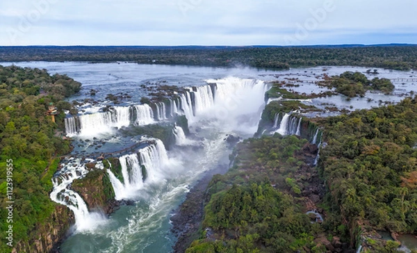Obraz Aerial view of Iguazú Falss, on Argentina.