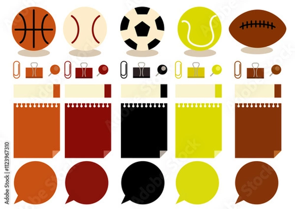 Fototapeta スポーツボールセット