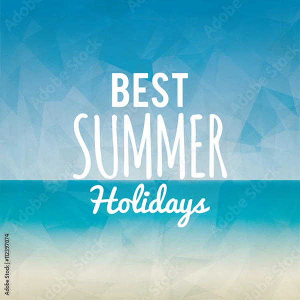 Fototapeta Summer Vacation label