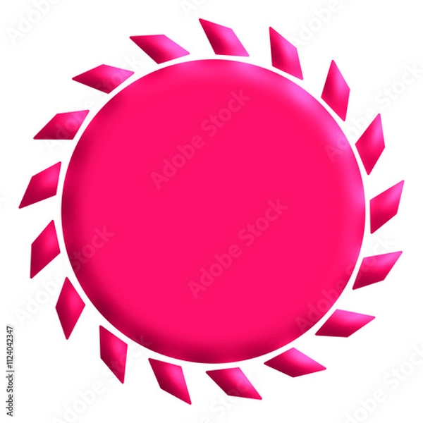 Fototapeta 3D Red Sun
