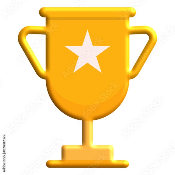 Fototapeta 3D winner trophy