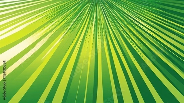 Obraz Abstract Green Lines with Radiating Pattern for Background Design