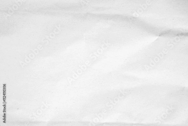 Obraz White recycled craft paper texture as background. Grey paper texture, Old vintage page or grunge vignette of old newspaper. Pattern rough art creased grunge letter. Hardboard with copy space for text.