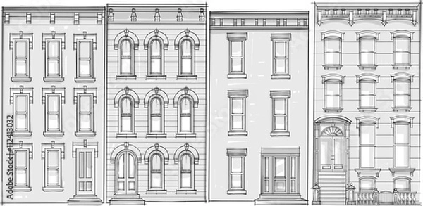 Fototapeta Sketch of building