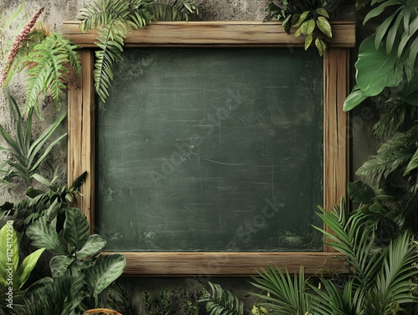 Fototapeta chalkboard with frame