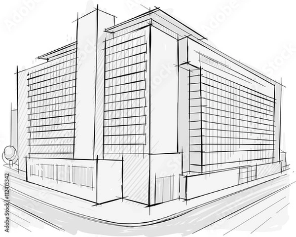 Obraz Sketch of building