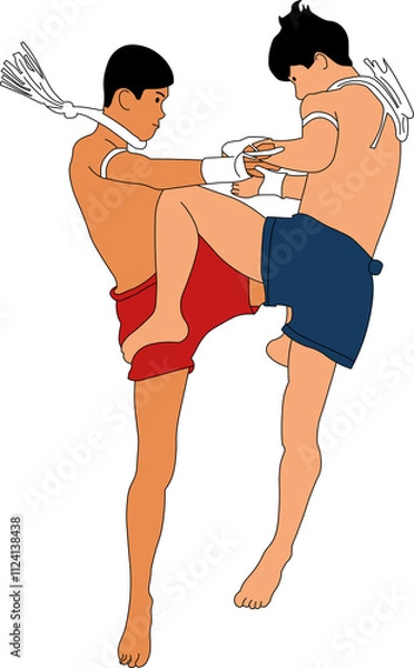 Obraz Thai boxing (Muay Thai)