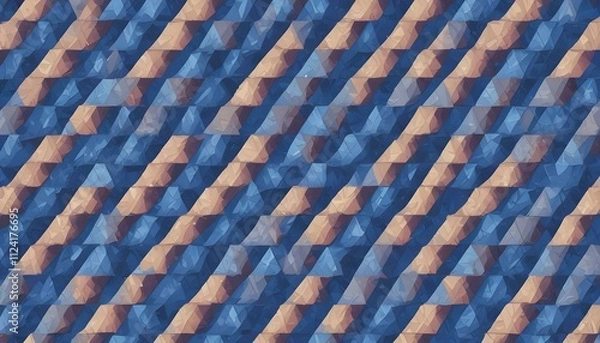 Fototapeta Clear Plain Shiny Warm Soft Vintage Bokeh Cloudy Wave Like Geometric Blue Background or Texture