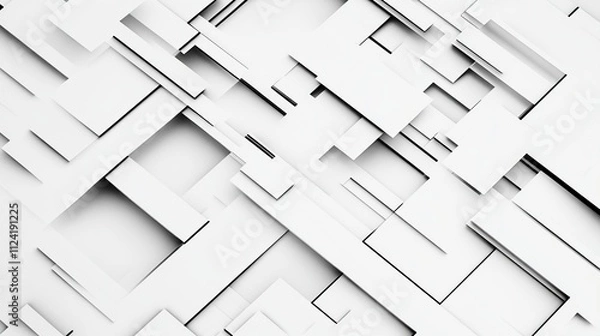Fototapeta Modern abstract background, straight dashed lines at different angles