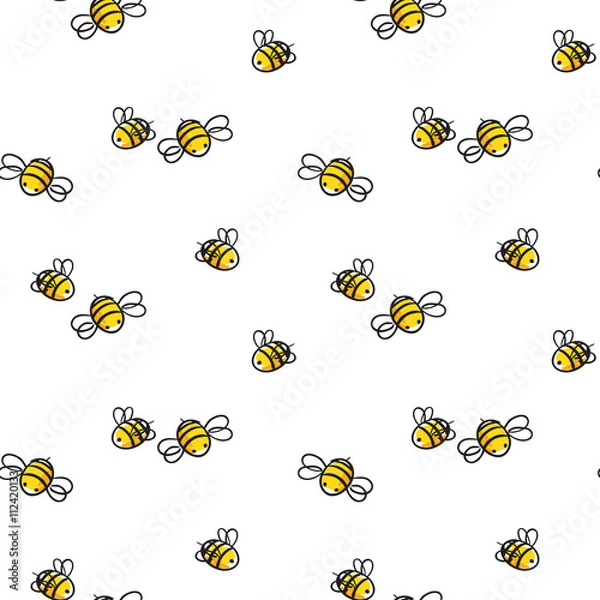 Fototapeta honey and Bee vector