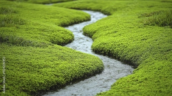 Fototapeta Remediation techniques for environmental recovery highlighting vibrant green spaces rejuvenated through cutting-edge approaches.