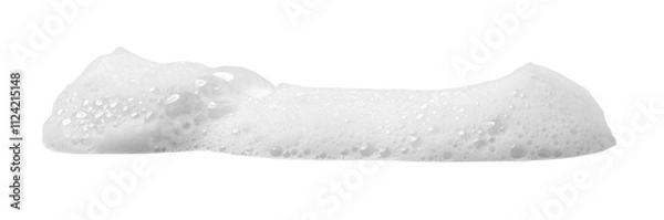 Fototapeta Soap foam or shampoo Soap foam texture or shampoo surface with bubble isolated with clipping path on background.