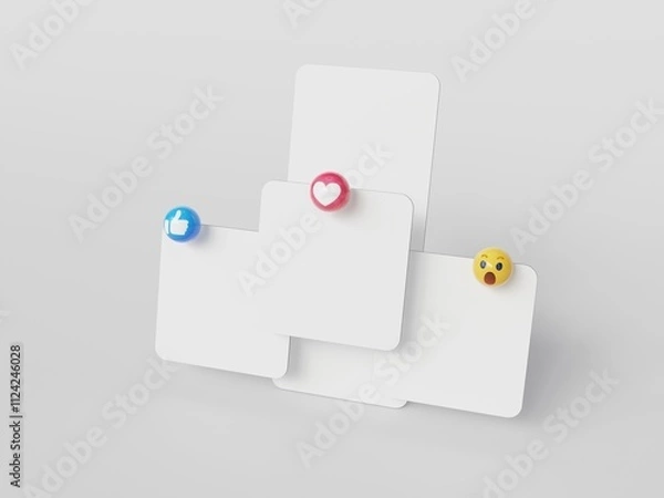 Fototapeta Social media post mockup