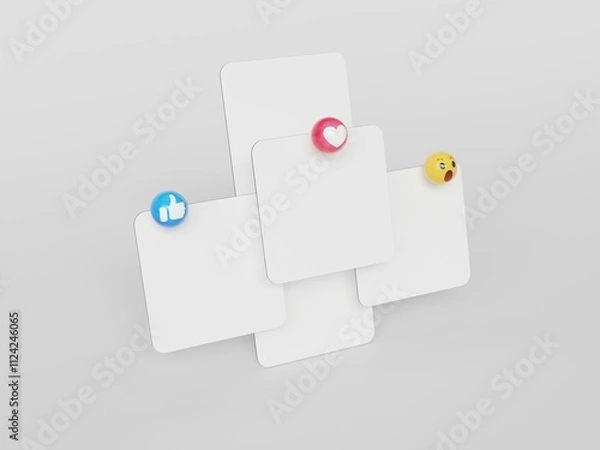 Fototapeta Social media post mockup