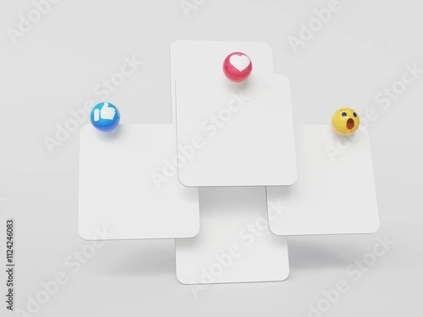 Fototapeta Social media post mockup