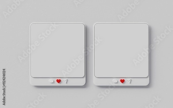 Fototapeta Social media post mockup