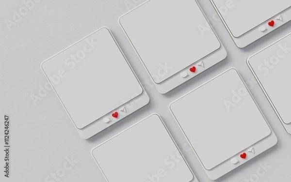 Fototapeta Social media post mockup