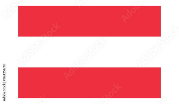 Obraz Austria flag vector illustration.