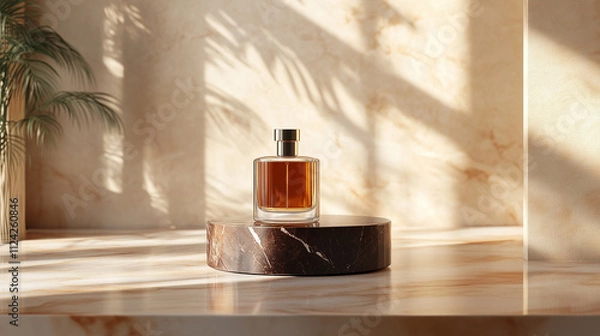 Obraz podium mockup in backdrop for perfume