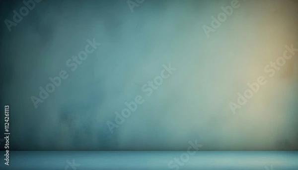 Fototapeta Clear Plain Shiny Warm Soft Vintage Bokeh Cloudy Wave Like Geometric Blue Background or Texture