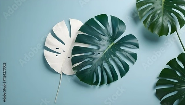 Fototapeta Clear Plain Shiny Warm Soft Vintage Bokeh Cloudy Wave Like Geometric Blue Background or Texture