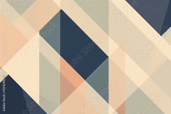 Fototapeta Minimalist geometric pattern with clean lines and subtle tones.