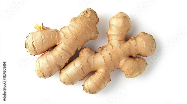 Obraz ginger. ginger on white background