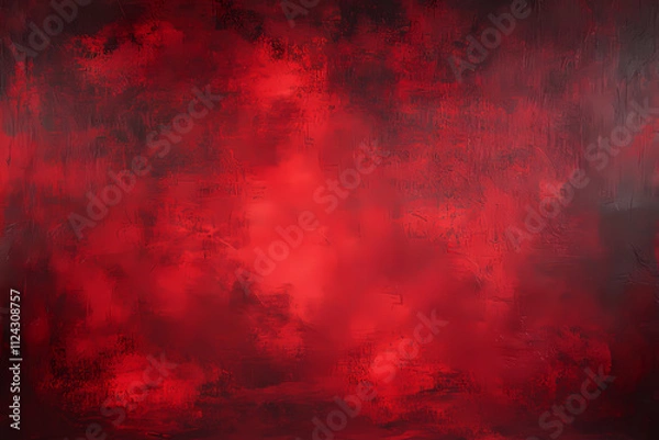 Obraz Abstract red textured background with dark grunge accents, ideal for bold and dramatic designs