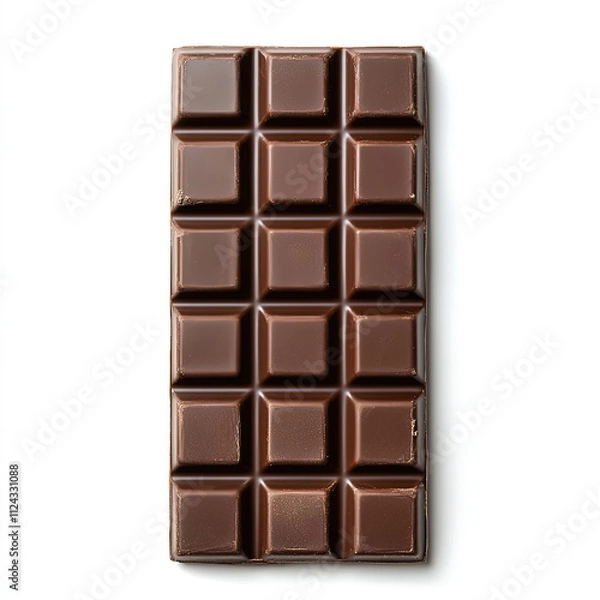 Obraz sweet dessert. chocolate bar. chocolate bar on white background