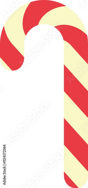 Obraz 赤とうす黄色のキャンディステッキ